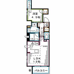 JR総武線 阿佐ケ谷駅 徒歩1分の賃貸マンション 5階1LDKの間取り