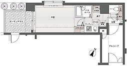 東京メトロ丸ノ内線 新高円寺駅 徒歩5分の賃貸マンション 1階1Kの間取り