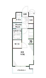 東京メトロ丸ノ内線 東高円寺駅 徒歩10分の賃貸マンション 5階ワンルームの間取り
