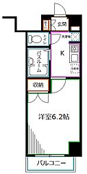 東京メトロ丸ノ内線 方南町駅 徒歩7分の賃貸マンション 3階1Kの間取り