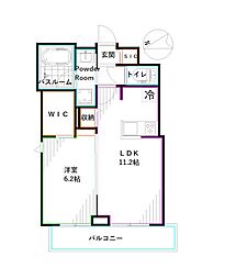 東京メトロ丸ノ内線 方南町駅 徒歩6分の賃貸マンション 2階1LDKの間取り