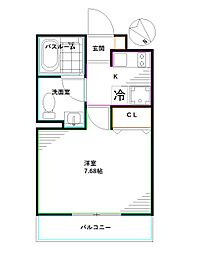 東京メトロ丸ノ内線 東高円寺駅 徒歩7分の賃貸アパート 2階1Kの間取り