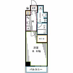 JR中央本線 高円寺駅 徒歩14分の賃貸マンション 1階1Kの間取り