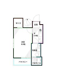東京メトロ丸ノ内線 方南町駅 徒歩2分の賃貸アパート 2階1Kの間取り