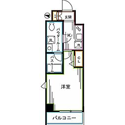 メインステージ高円寺 1Kの間取図画像