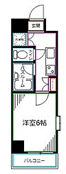 ルーブル高円寺弐番館 1Kの間取図画像