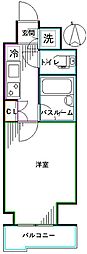 ルーブル野方参番館 1Kの間取図画像