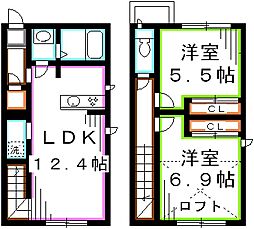 Maple　Avenue吉祥寺 2LDKの間取り