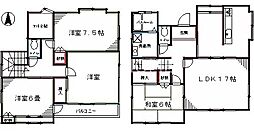 立野町貸家 4LDKの間取り
