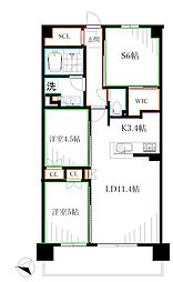 トラープランド蒼麗館 1階2SLDKの間取り