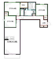 仮称　D-comodo小金井貫井北町 3階3LDKの間取り