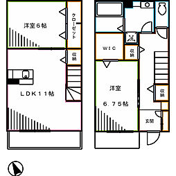 メゾン・ラマージュ 2LDKの間取り
