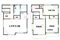 三鷹市井口4-5貸戸建 3LDKの間取り