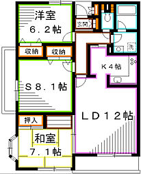 間取図画像 2SLDK