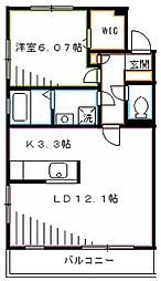 間取図画像 1LDK