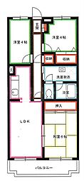 ベルヴィル小金井 3LDKの間取図画像