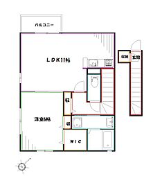 リワナ 1LDKの間取図画像