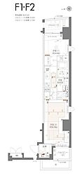 ZOOM三鷹 2Kの間取図画像