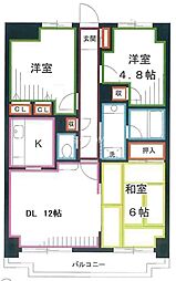 パークコート小金井 3LDKの間取図画像