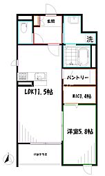 セリーズ3 1LDKの間取図画像
