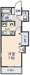 フォルムK 1Kの間取図画像