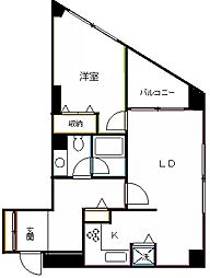 グランドメゾン三鷹南 1LDKの間取図画像