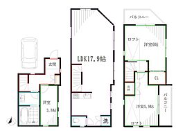 グランド境南町3丁目戸建 3LDKの間取り