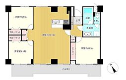 ルネ吉祥寺 11階3LDKの間取り