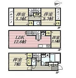 アーバンパーク三鷹 4LDKの間取り