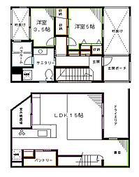 DSET荻窪 1階2SLDKの間取り