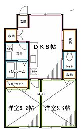 間取図画像 2DK