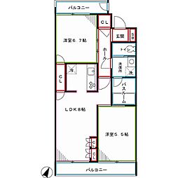 間取図画像 2LDK