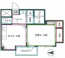 間取図画像 1DK