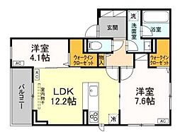 CASA de MaNa吉祥寺1 2LDKの間取図画像