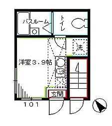 COMFORTTERRACE吉祥寺南 ワンルームの間取図画像