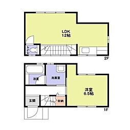パインヴィレッジ 1LDKの間取図画像