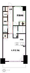 トラープランド翠命館 1LDKの間取図画像