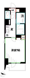 グランドレジデンスミタカ 1Kの間取図画像
