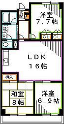 三鷹ロイヤルハイツ 3LDKの間取図画像