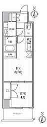 CAVANA+YOTSUYA 1DKの間取図画像