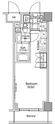 ザ・パークハビオ高円寺 1Kの間取図画像