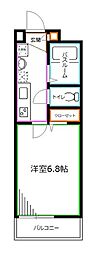 レソム南台 1Kの間取図画像