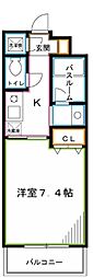 ガーデン西荻窪 1Kの間取図画像