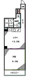 ラグゼナ東高円寺 3階1LDKの間取り