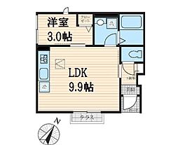 Bon Maison M 1階1LDKの間取り