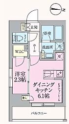 ARKMARK高円寺 5階1DKの間取り