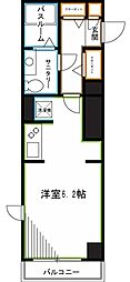 イーストヒルズ小金井 ワンルームの間取図画像