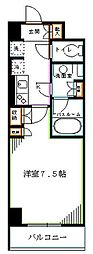 ザ・パークハビオ高円寺 1Kの間取図画像