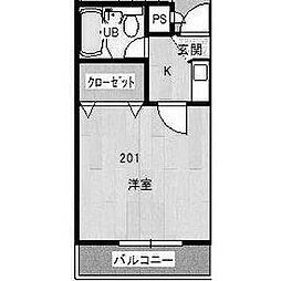 プレアール寝屋川緑町 ワンルームの間取図画像