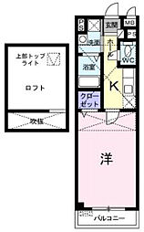プリマヴェーラ 1Kの間取図画像